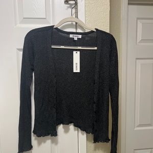 BB Dakota Black Shimmer Cardigan